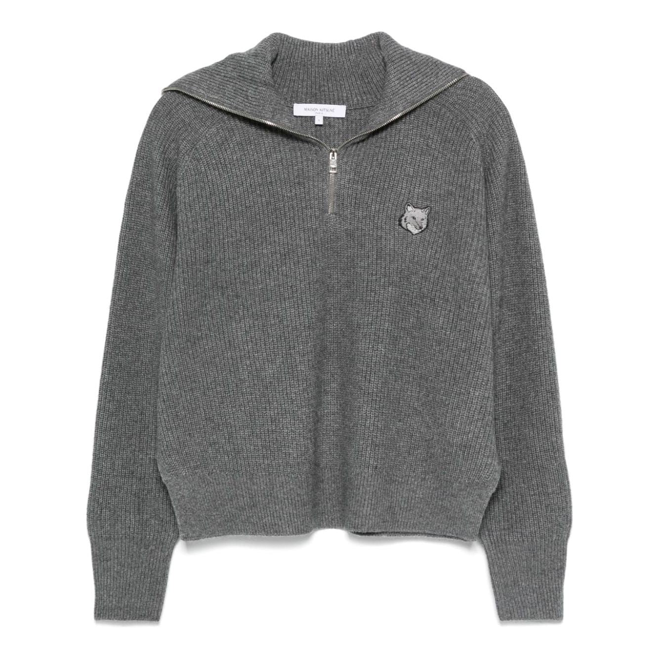 MAISON KITSUNE' Sweaters Grey Topwear Maison Kitsune'