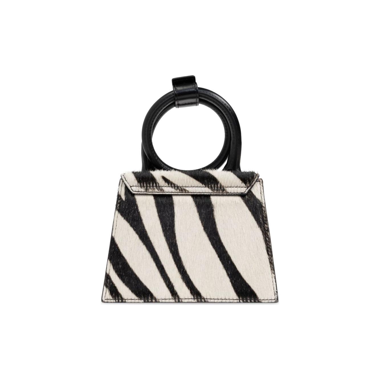 JACQUEMUS calf hair zebra print Bag Handbag JACQUEMUS