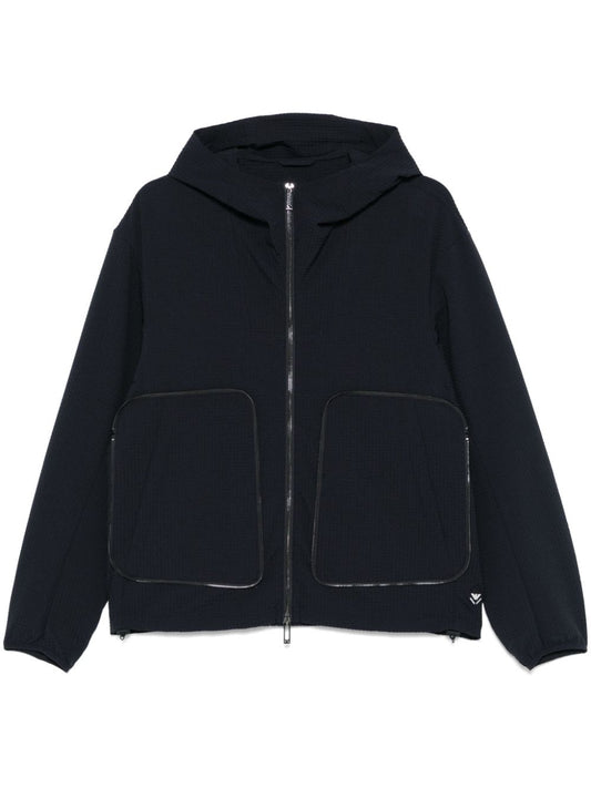 Emporio Armani Coats Blue Jackets Emporio Armani