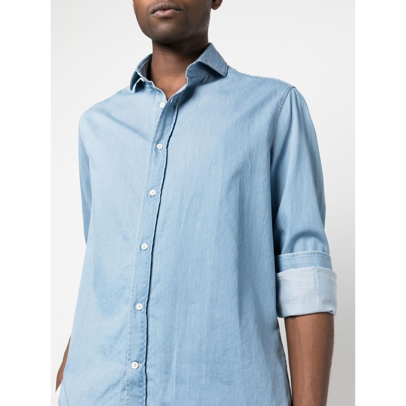 Brunello Cucinelli Shirts Clear Blue Shirts Brunello Cucinelli