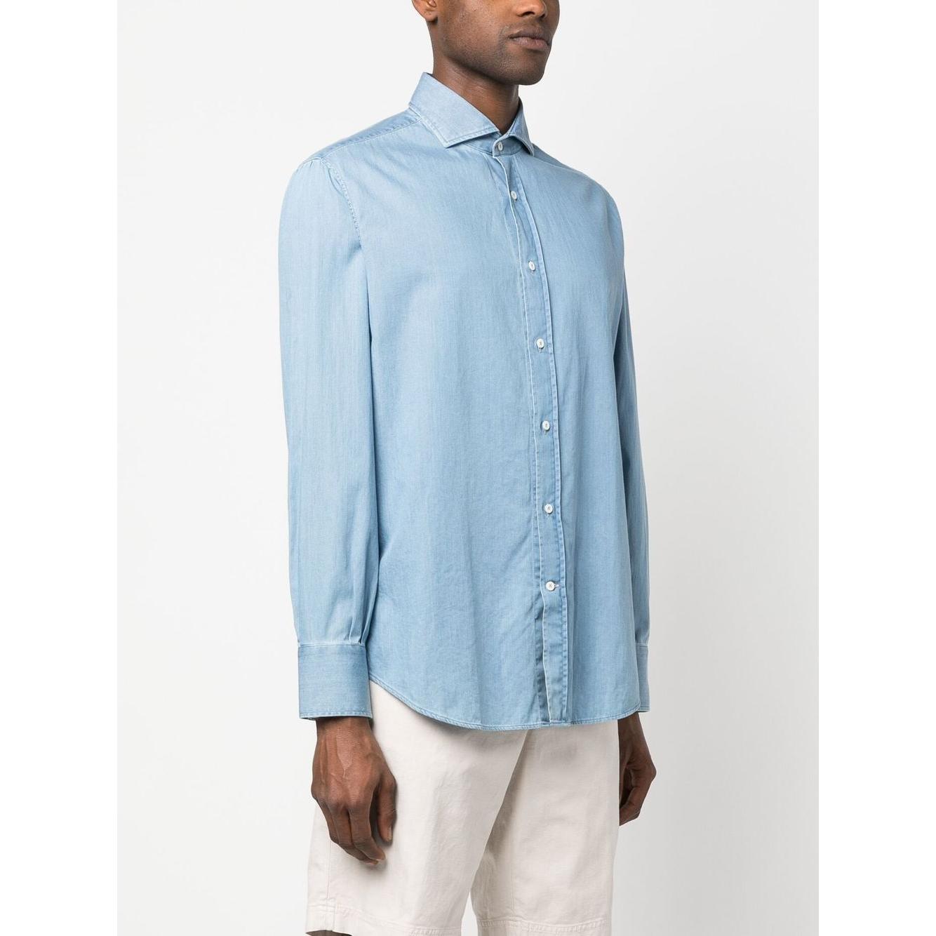 Brunello Cucinelli Shirts Clear Blue Shirts Brunello Cucinelli