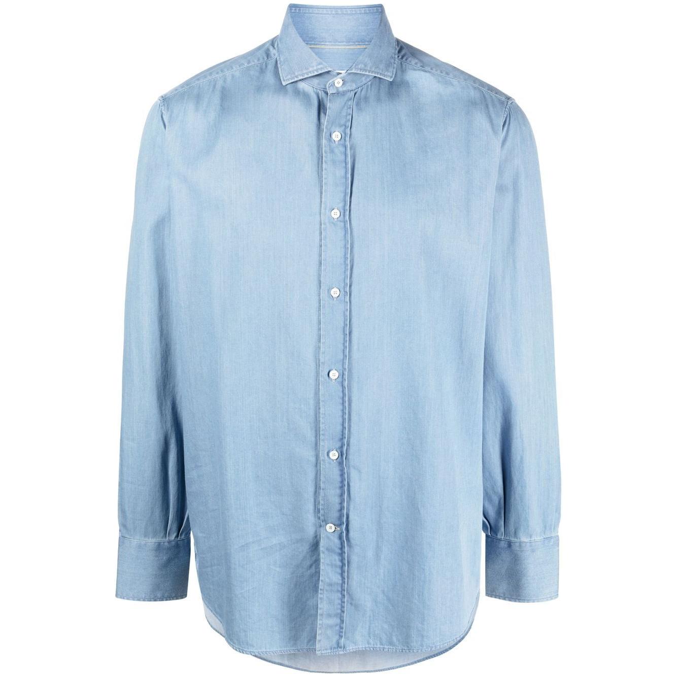 Brunello Cucinelli Shirts Clear Blue Shirts Brunello Cucinelli