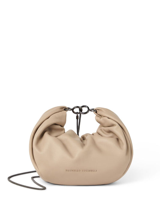 Brunello Cucinelli Bags.. Beige Shoulder Brunello Cucinelli