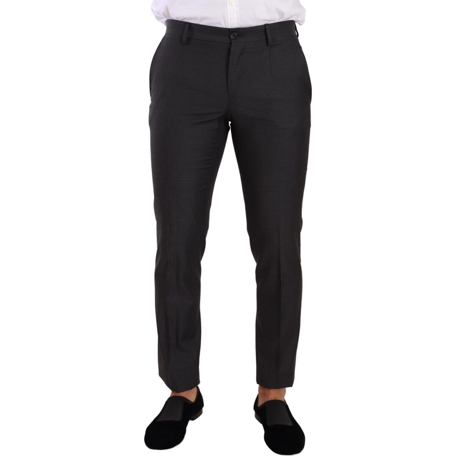 优雅黑色羊毛马提尼西装