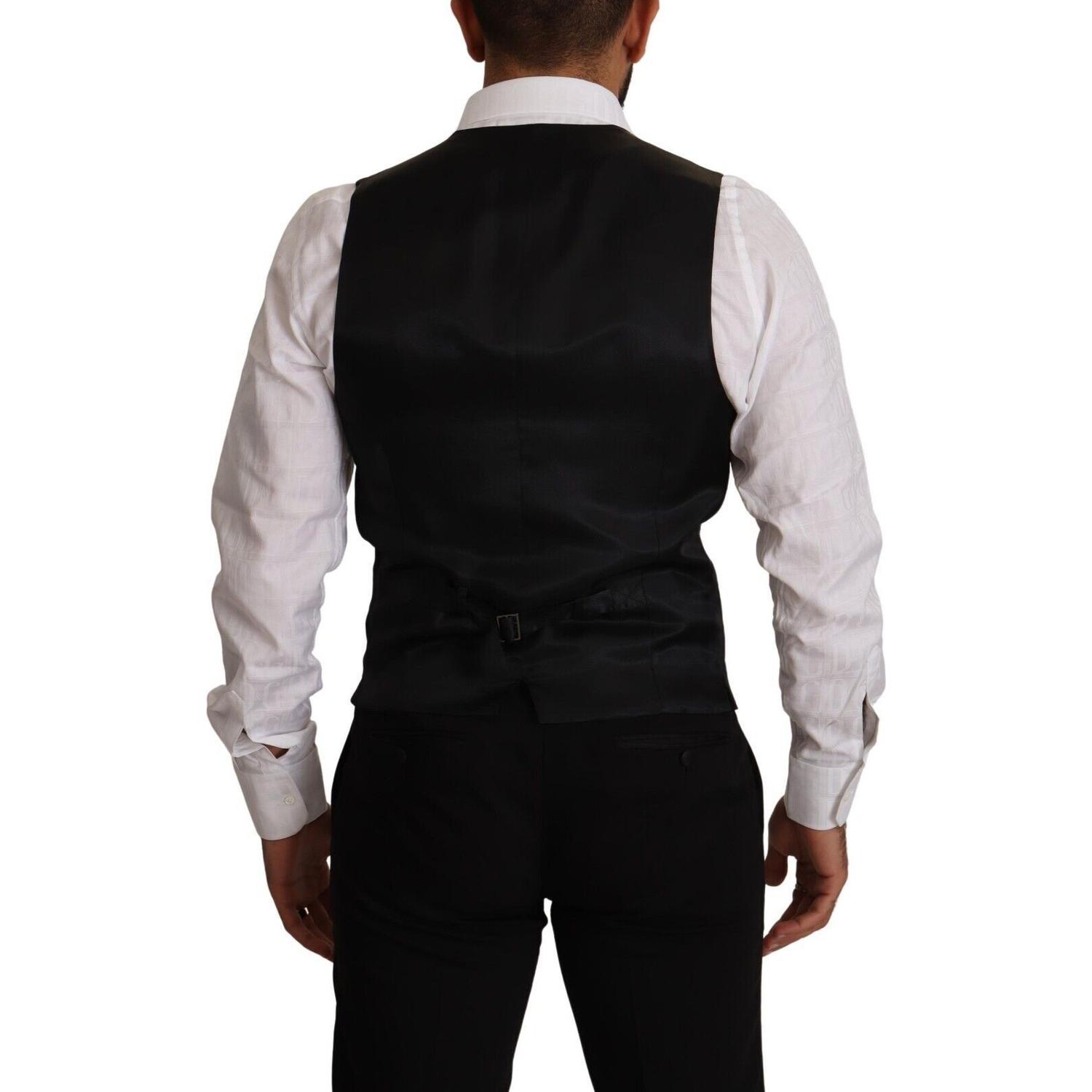 优雅蓝色条纹连衣裙背心