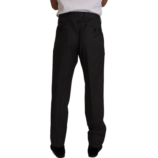 Dolce & Gabbana Elegant Grey Wool Dress Trousers Dolce & Gabbana