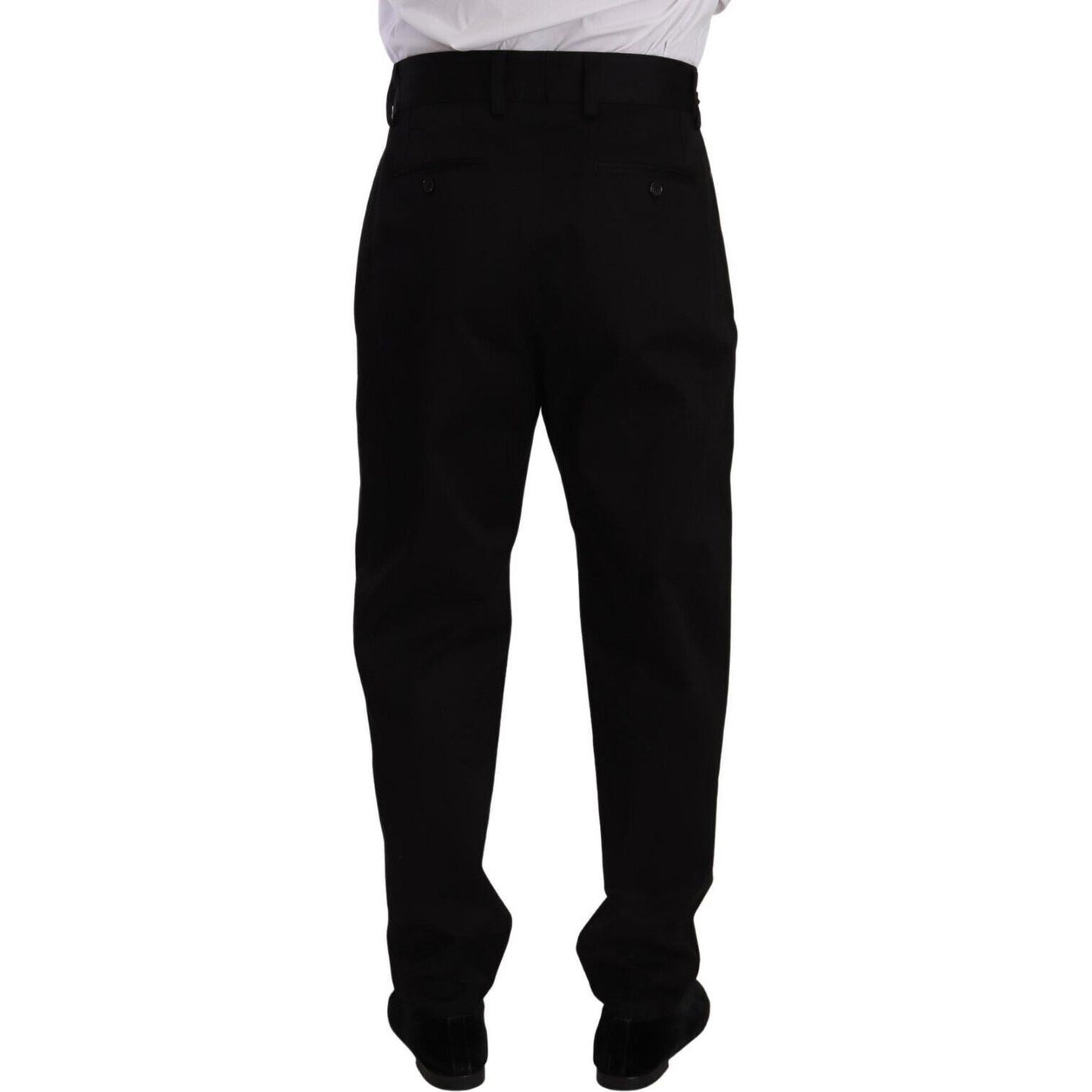 Dolce & Gabbana Elegant Slim-Fit Cotton Trousers Dolce & Gabbana