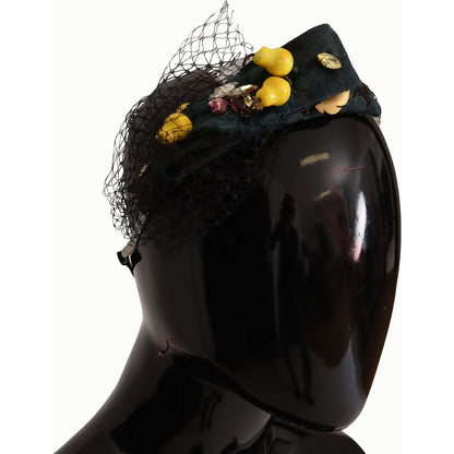 Dolce & Gabbana Purple Crystal Diadem Headband Lemons Sicily Tiara
