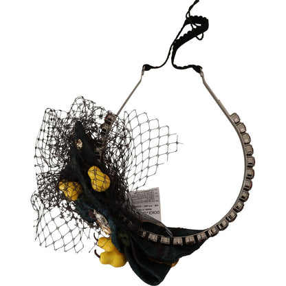 Dolce & Gabbana Purple Crystal Diadem Headband Lemons Sicily Tiara