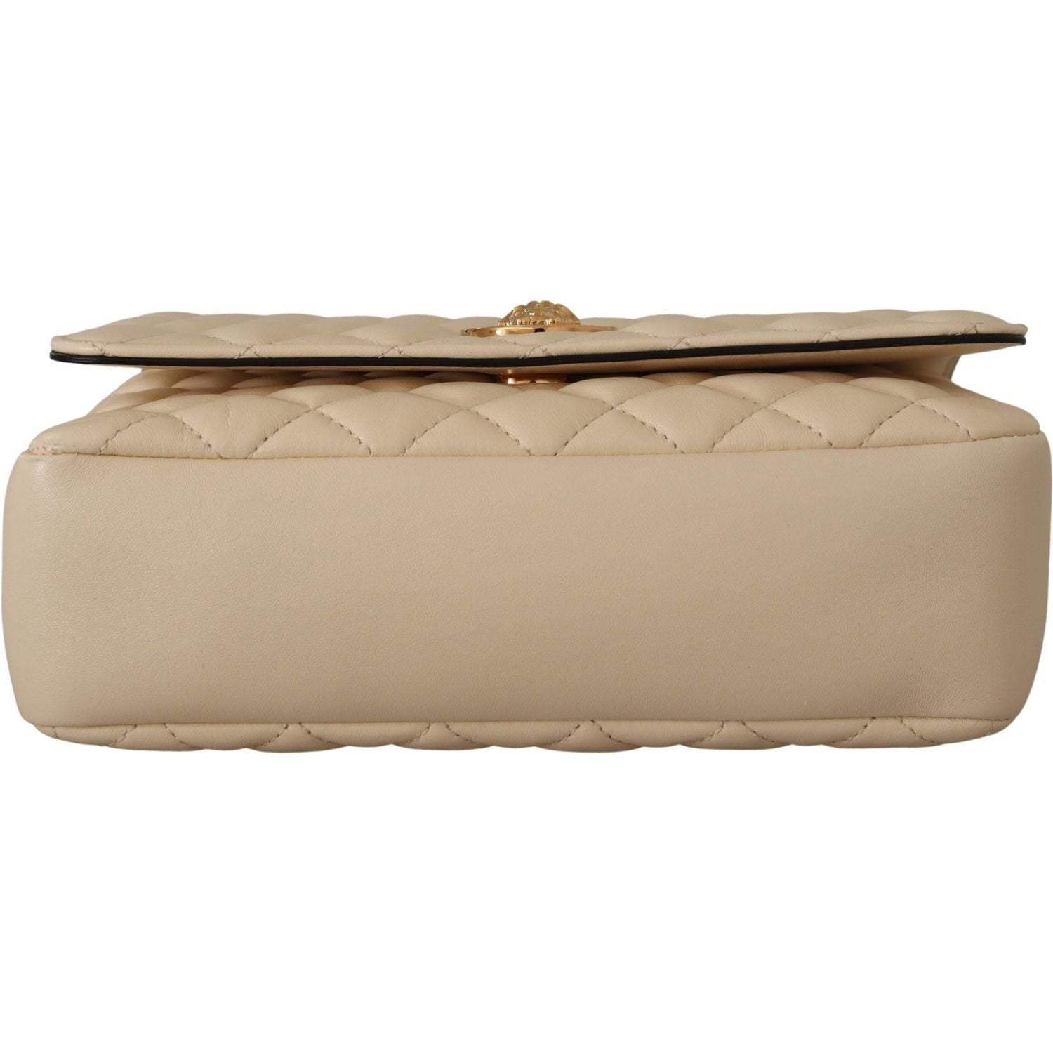 优雅的白色纳帕皮革单肩包