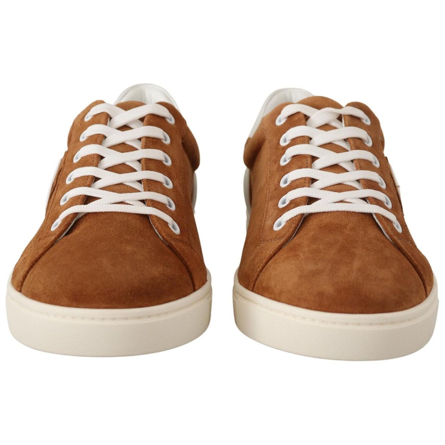 Dolce & Gabbana Elegant Two-Tone Leather Sneakers Dolce & Gabbana