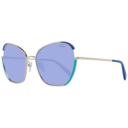 Emilio Pucci Gold Metal Sunglasses