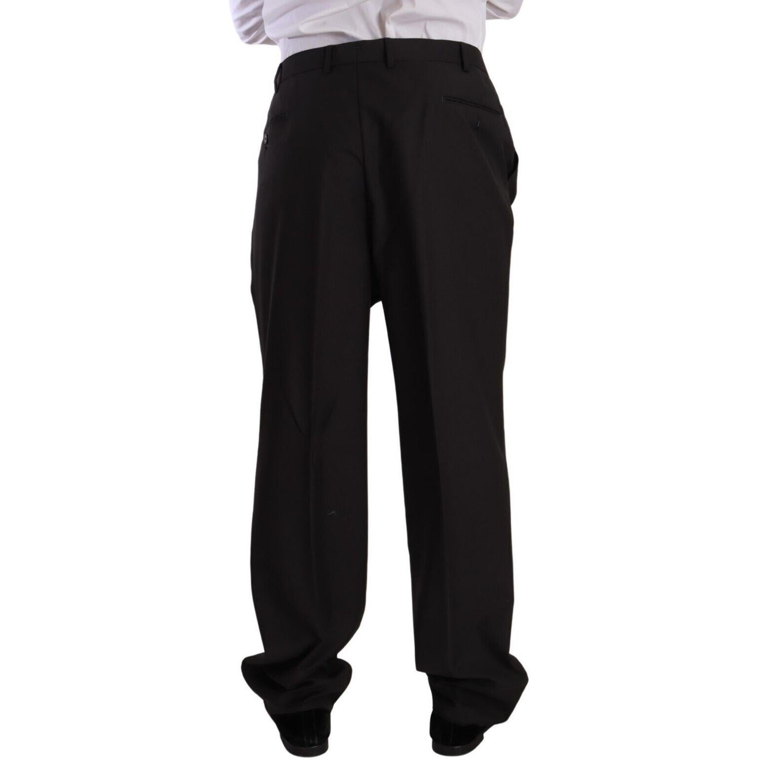 Domenico Tagliente Gray Polyester Single Breasted Formal Suit