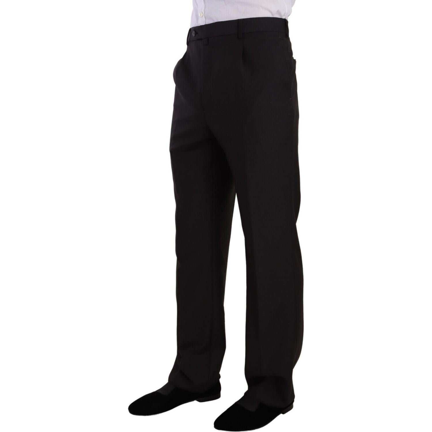 优雅深灰色两件套西装