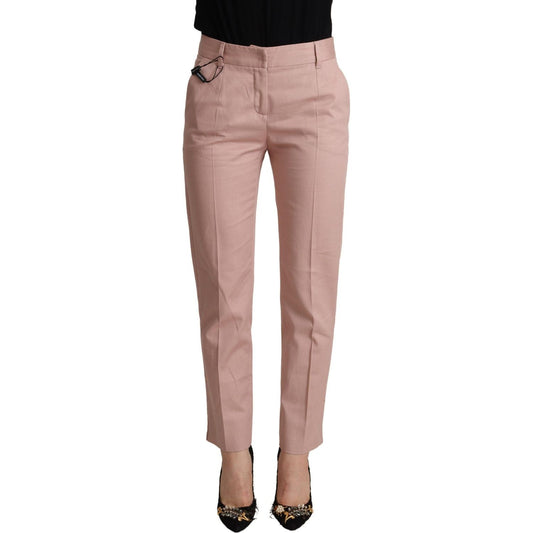 Dolce & Gabbana Elegant Pink Tapered Pants for Sophisticated Style Dolce & Gabbana