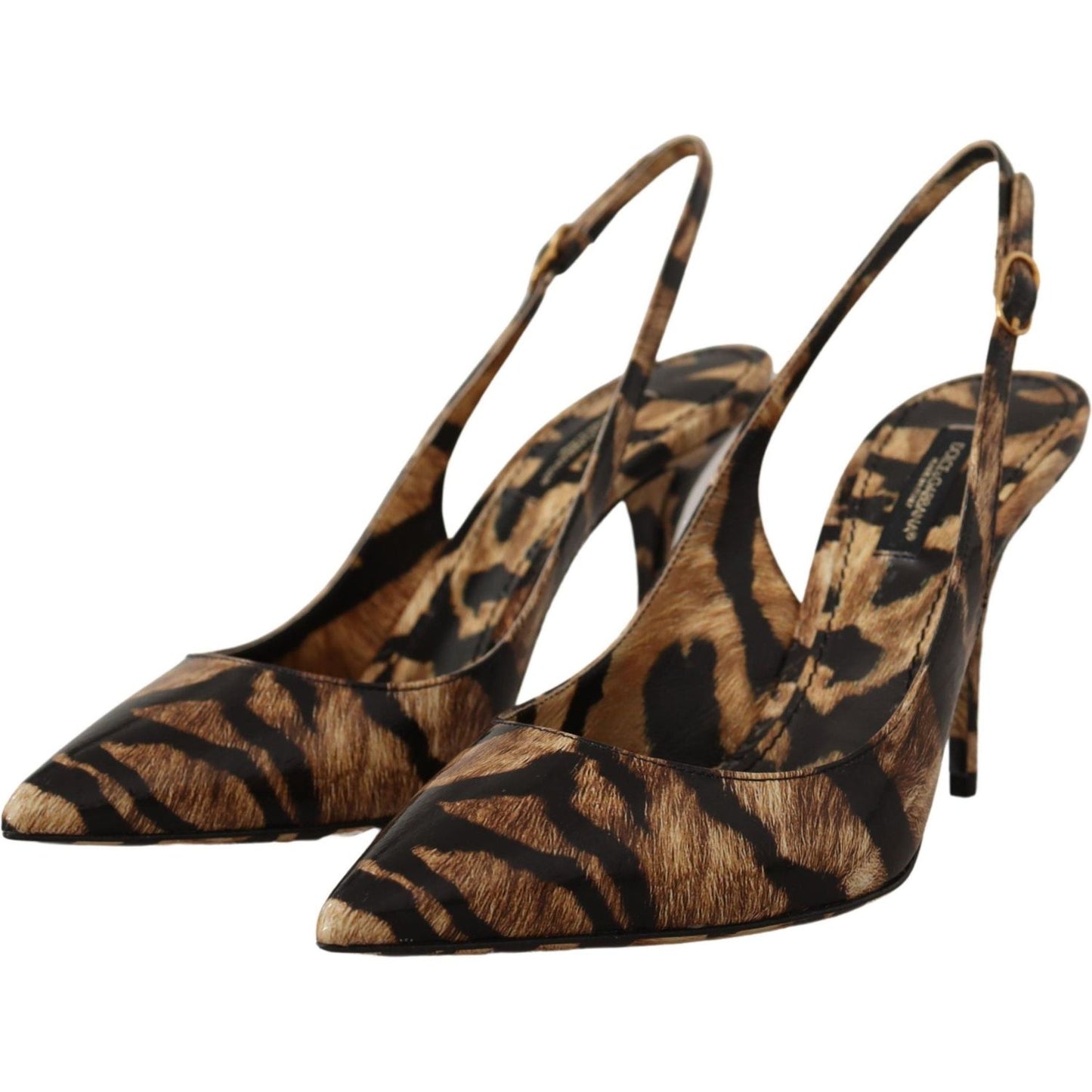 Dolce & Gabbana Tiger Pattern Slingback Heels Pumps Dolce & Gabbana