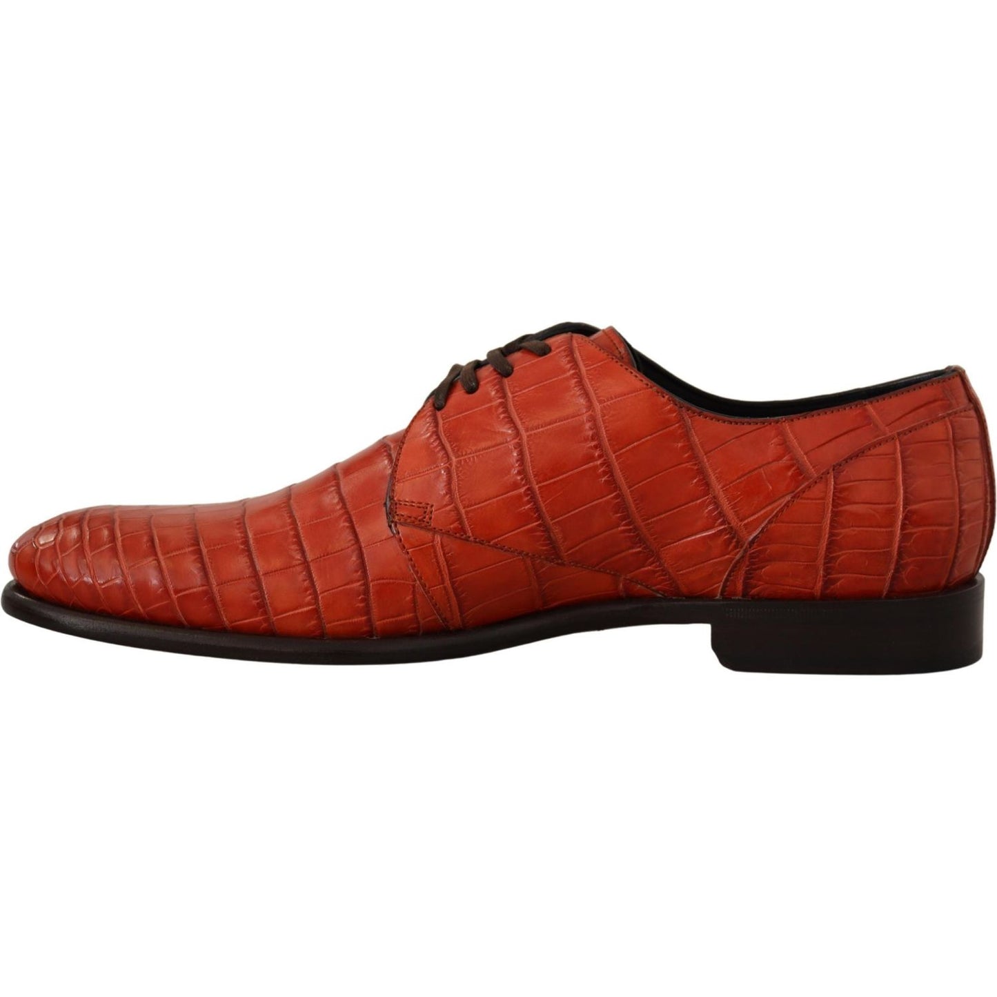 Dolce & Gabbana Exquisite Exotic Croc Leather Lace-Up Dress Shoes Dolce & Gabbana