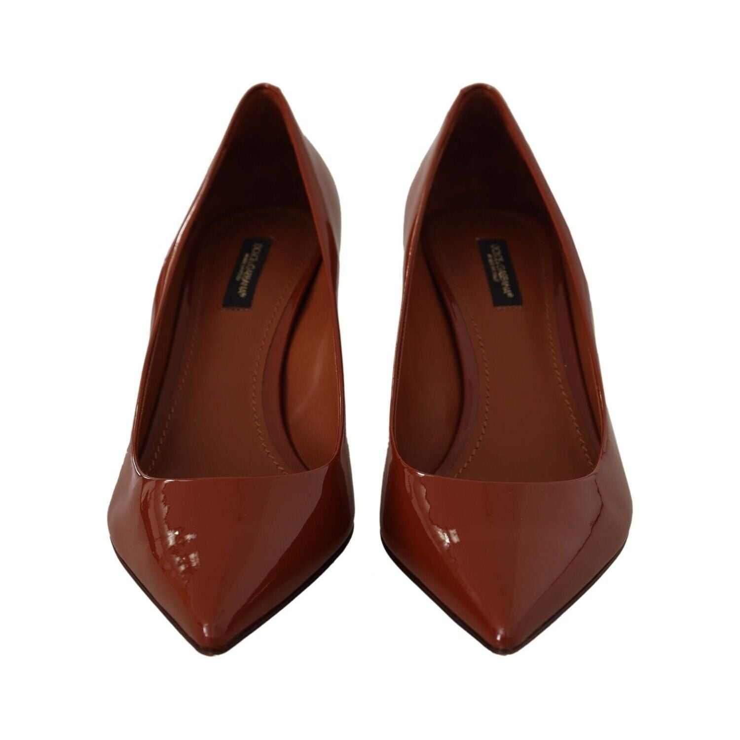 حذاء بكعب عالٍ أنيق من الجلد اللامع من دولتشي آند غابانا