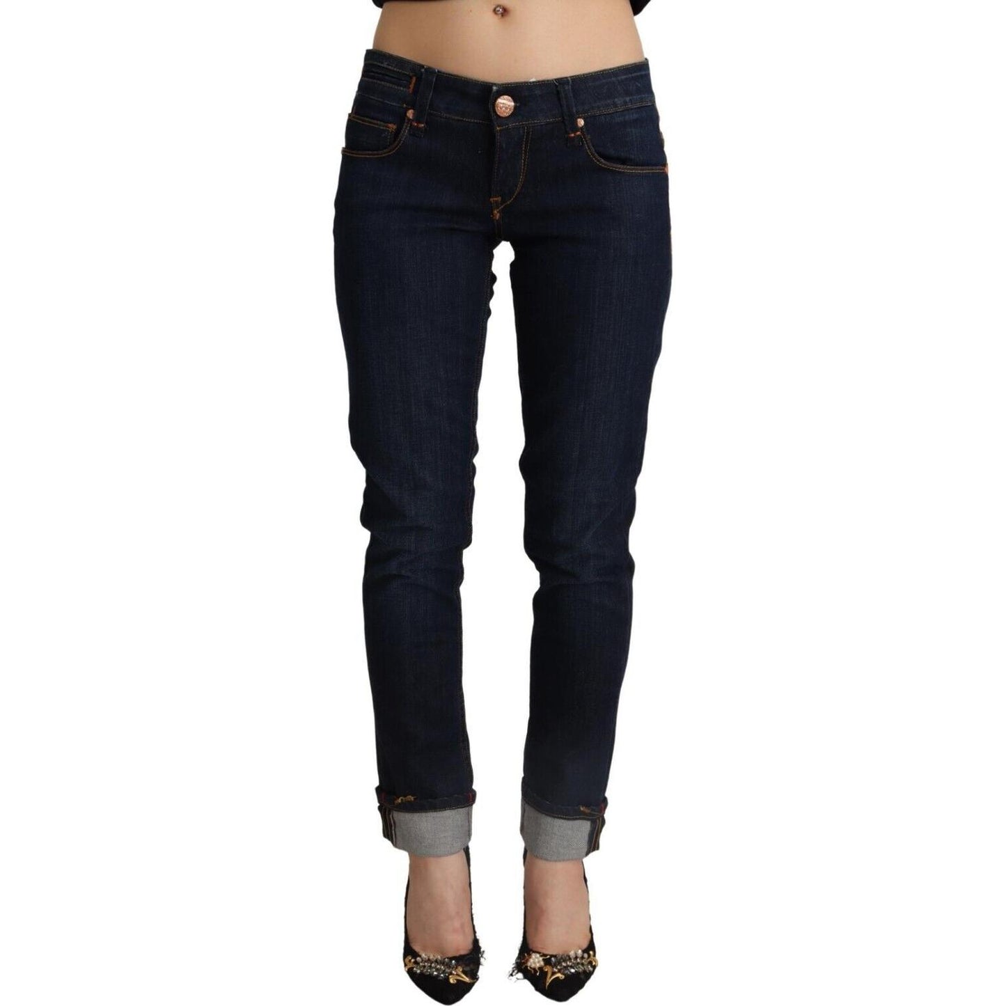 Acht Slim Fit Dark Blue Denim Elegance Acht