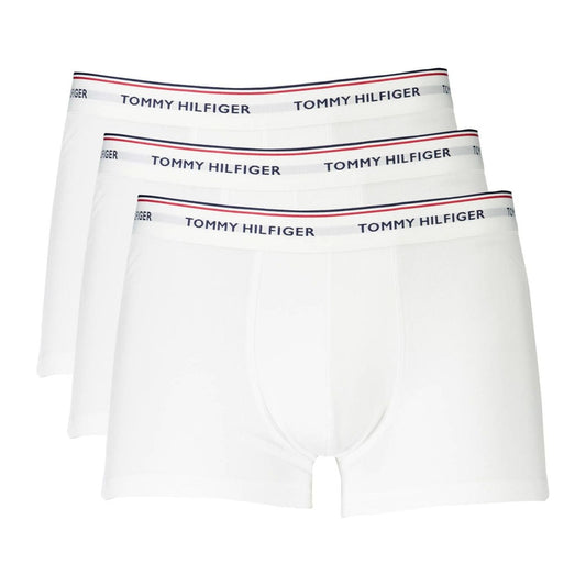 Tommy Hilfiger White Cotton Men Boxer