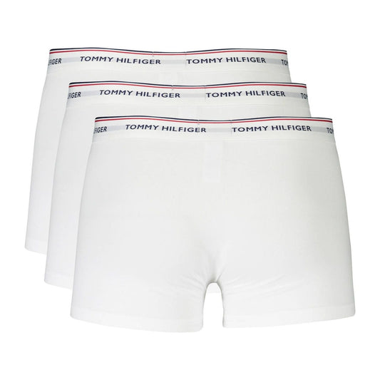 Tommy Hilfiger White Cotton Men Boxer Tommy Hilfiger