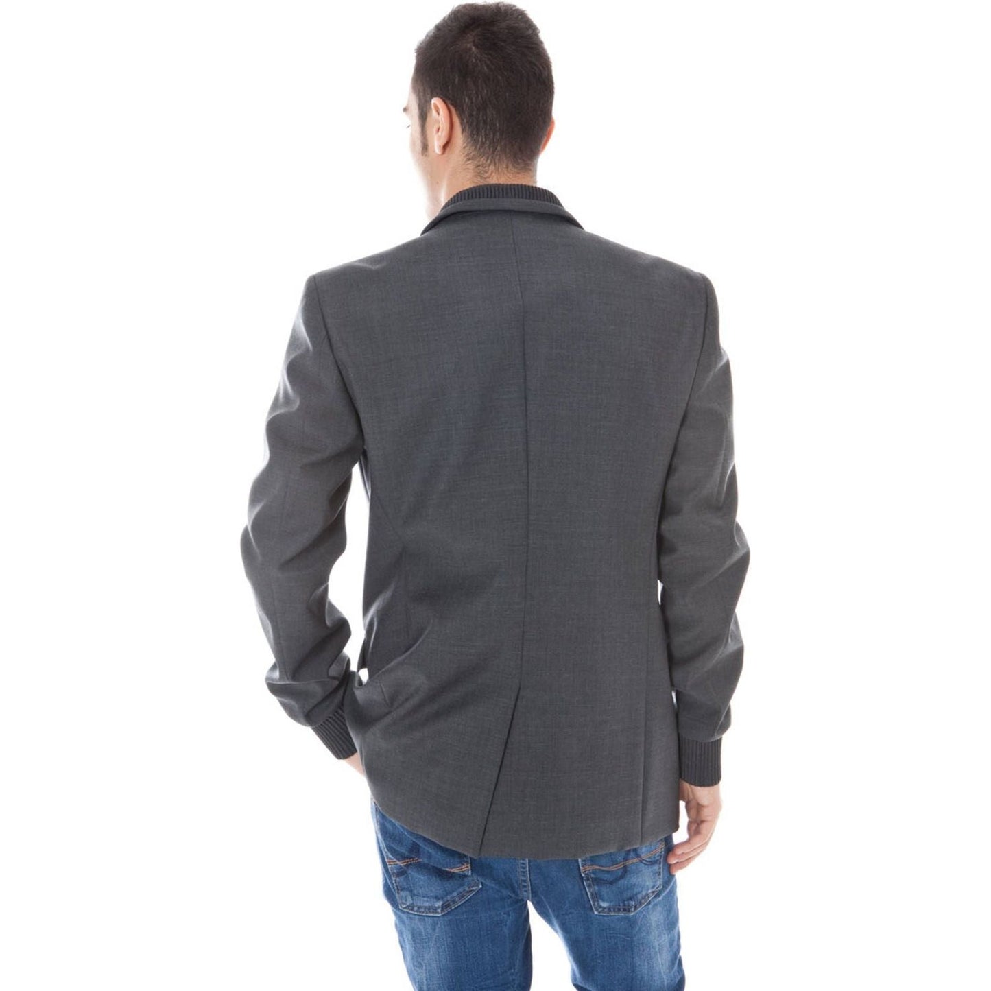 Calvin Klein Gray Wool Men Jacket Calvin Klein