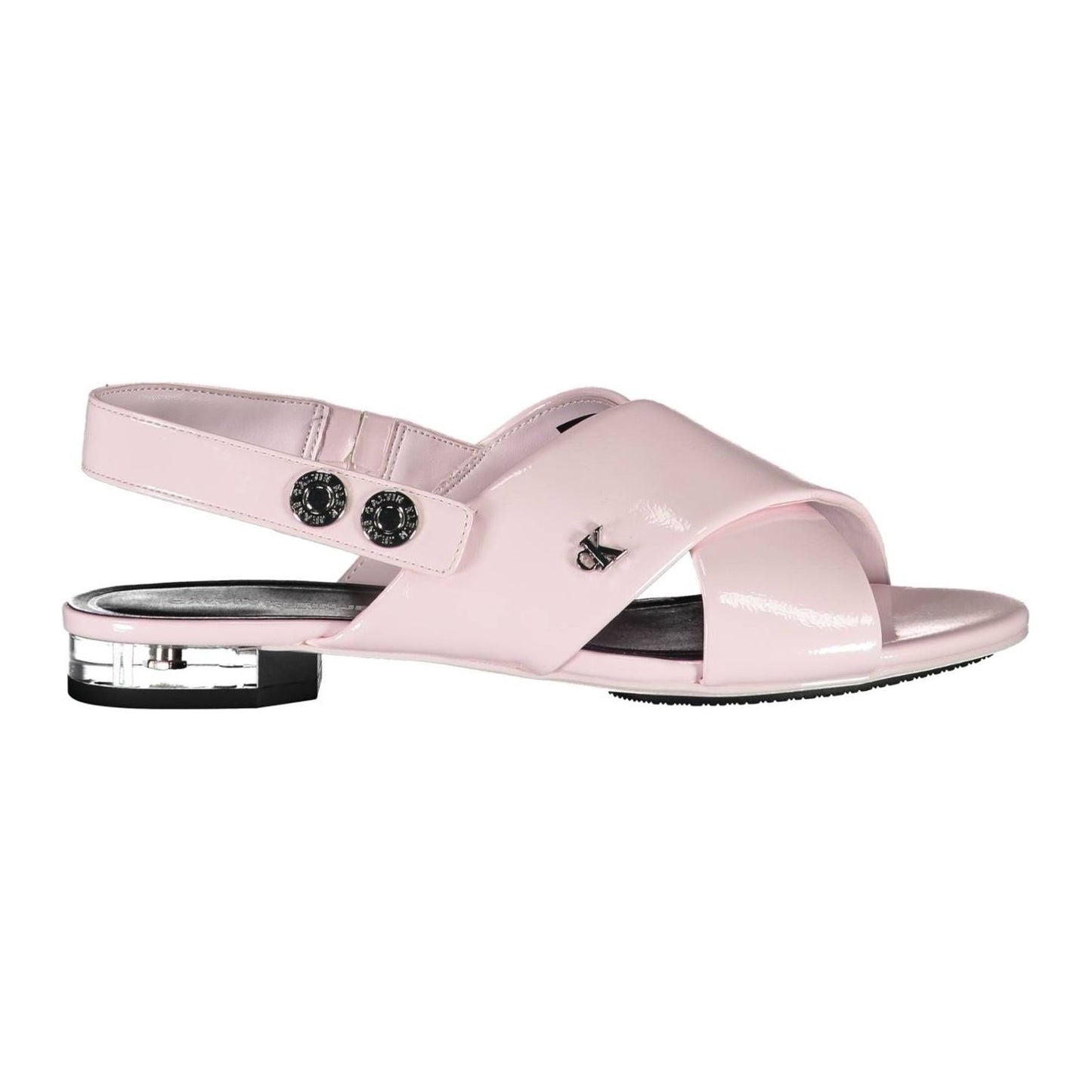 Calvin Klein Pink Polyethylene Women Sandal Calvin Klein