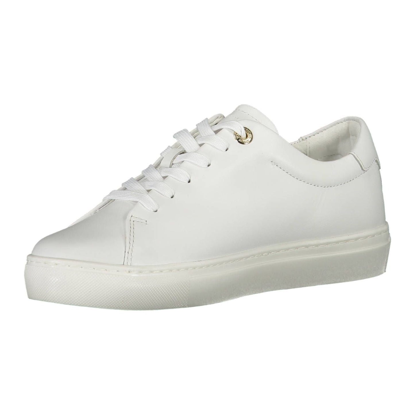 Tommy Hilfiger White Leather Women Sneaker Tommy Hilfiger