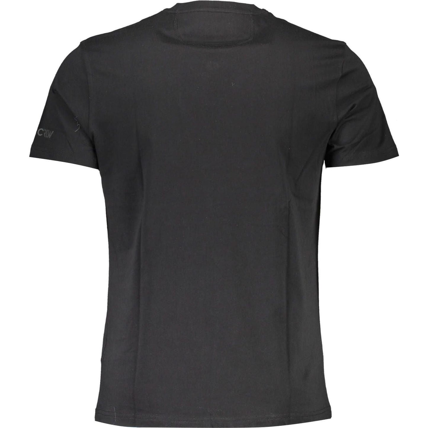 La Martina Black Cotton Men T-Shirt La Martina