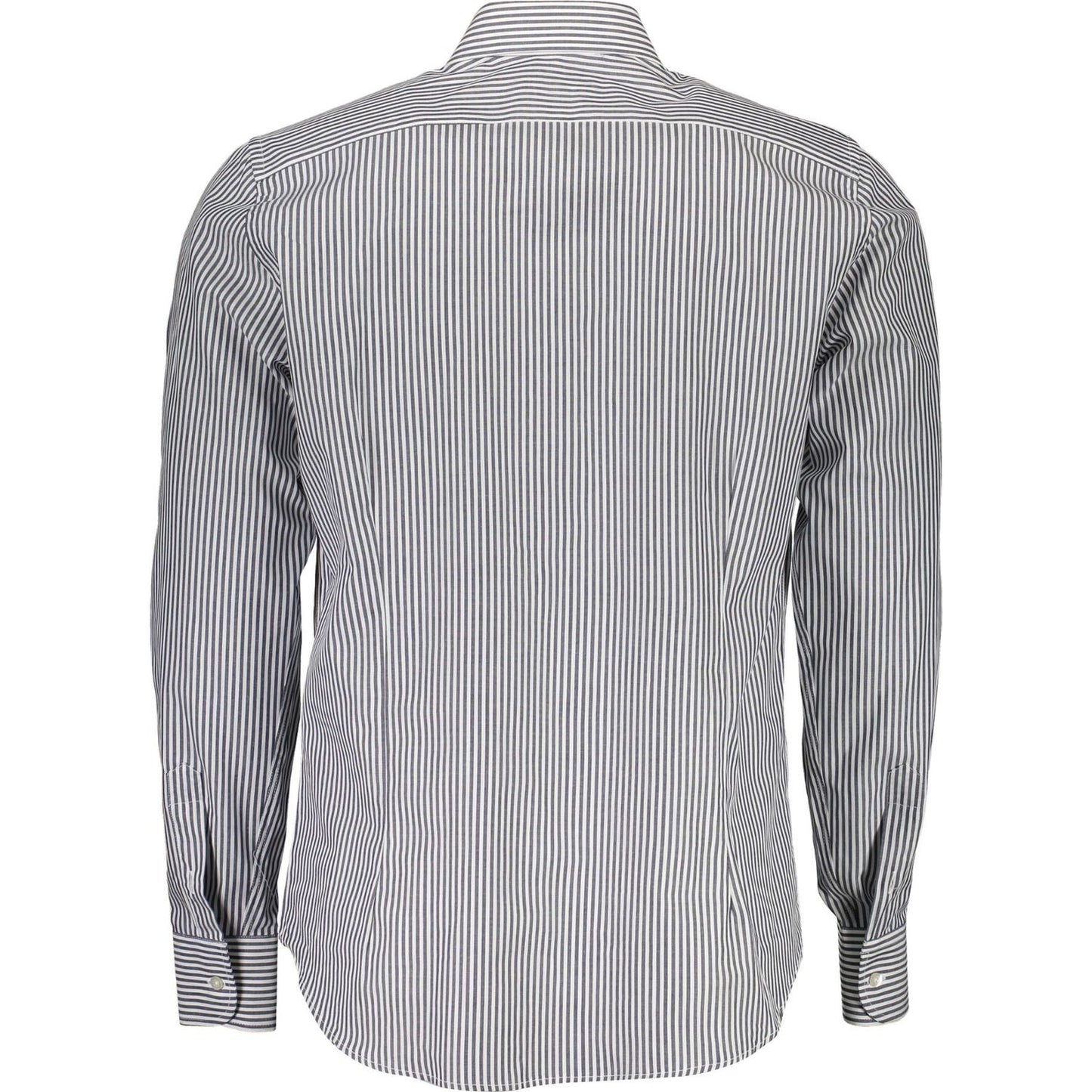 La Martina Blue Cotton Men Shirt La Martina