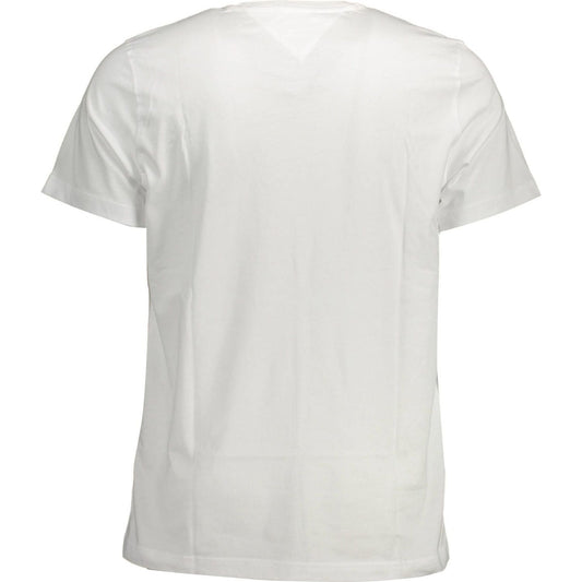 Tommy Hilfiger White Cotton Men T-Shirt Tommy Hilfiger