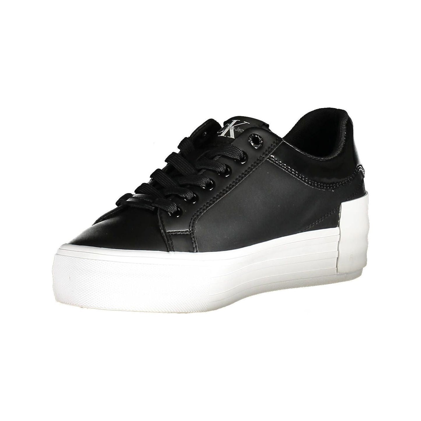 Calvin Klein Black Leather Women Sneaker Calvin Klein