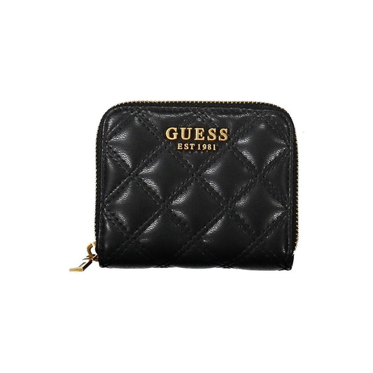 Guess Jeans Black Polyethylene Women Wallet Guess Jeans