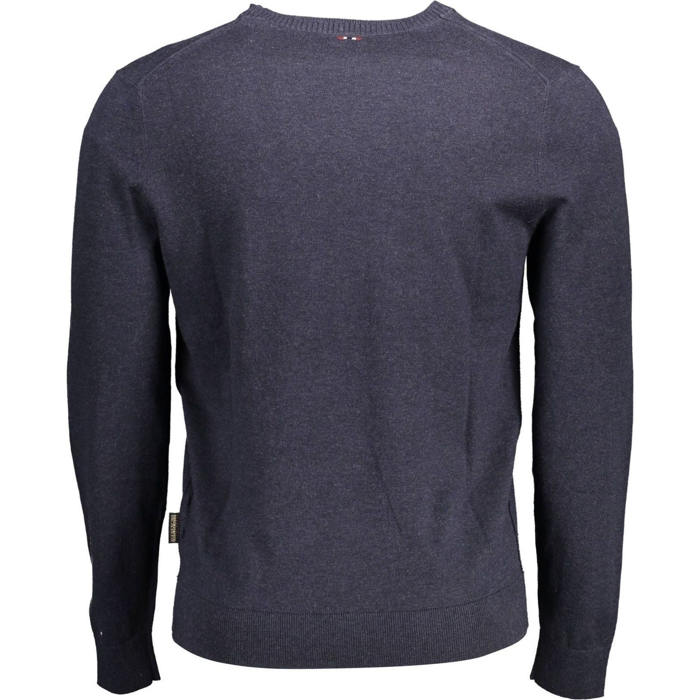 Napapijri Blue Cotton Men Sweater Napapijri