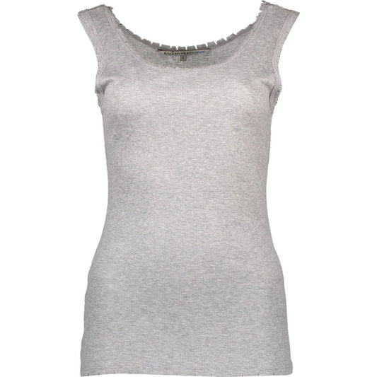 Silvian Heach Gray Viscose Women Top Silvian Heach