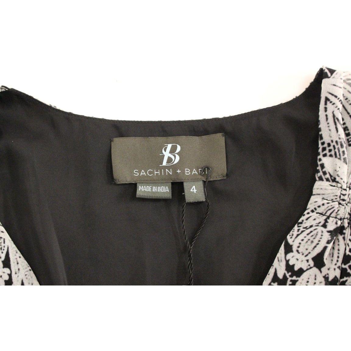 优雅花朵直筒套装