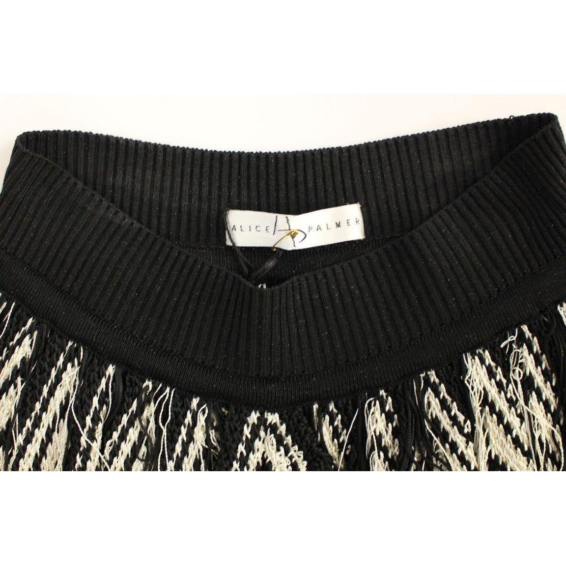 Alice Palmer Chic Black & White Knitted Skirt Alice Palmer