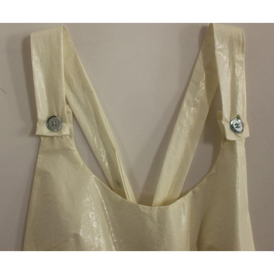 Licia Florio White Halterneck Knee Length Tea Dress