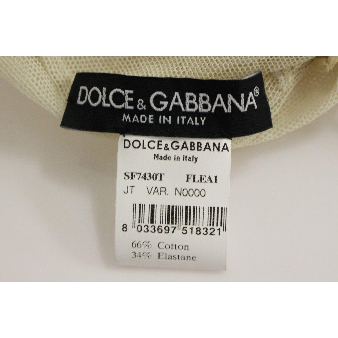 Dolce & Gabbana Elegant Beige Tank Top Blouse Dolce & Gabbana