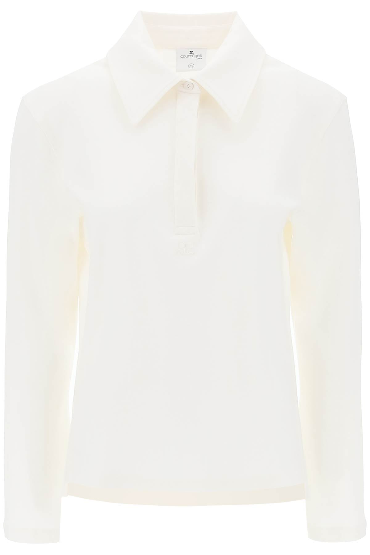 Courreges cotton piqué polo shirt