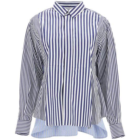 Sacai poplin sticked shirt with Topwear Sacai