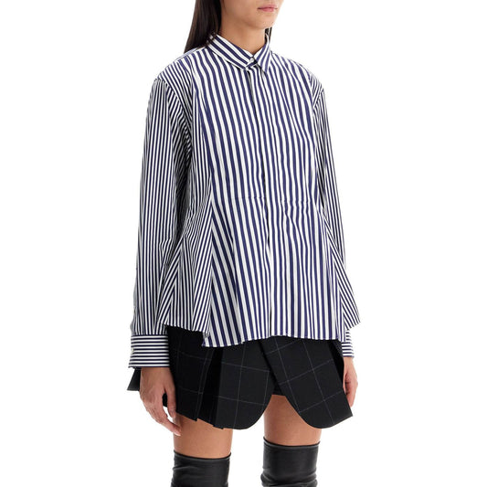 Sacai poplin sticked shirt with Topwear Sacai