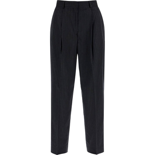 Toteme double pleated pinstripe trousers