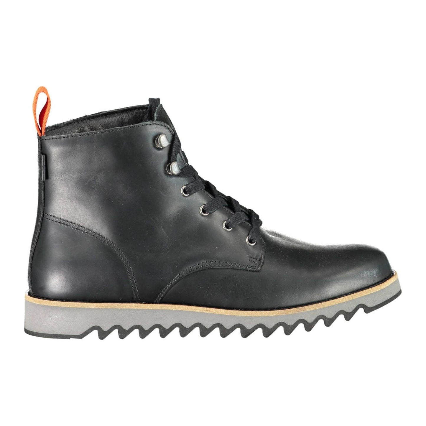 Levi's Black Leather Men Boot Levi's