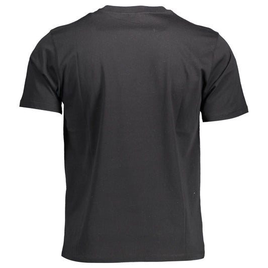 North Sails Black Cotton Men T-Shirt North Sails