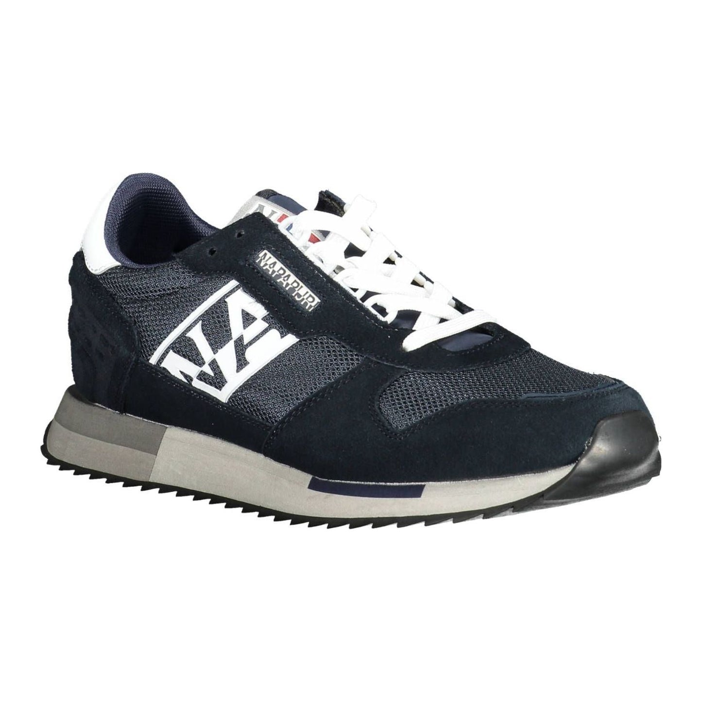 Napapijri Blue Leather Men Sneaker Napapijri