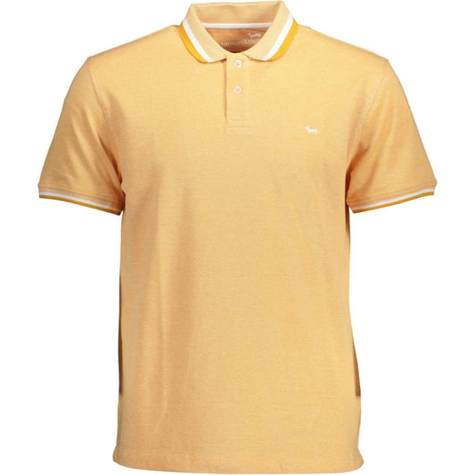 Harmont & Blaine Orange Cotton Men Polo Shirt Harmont & Blaine