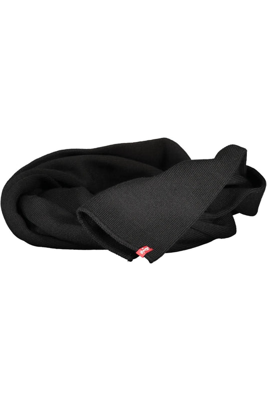 Levi's Black Acrylic Men Scarf Levi's