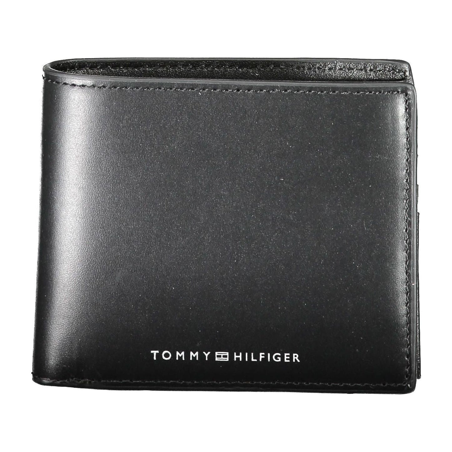 Tommy Hilfiger Black Leather Men Wallet Tommy Hilfiger