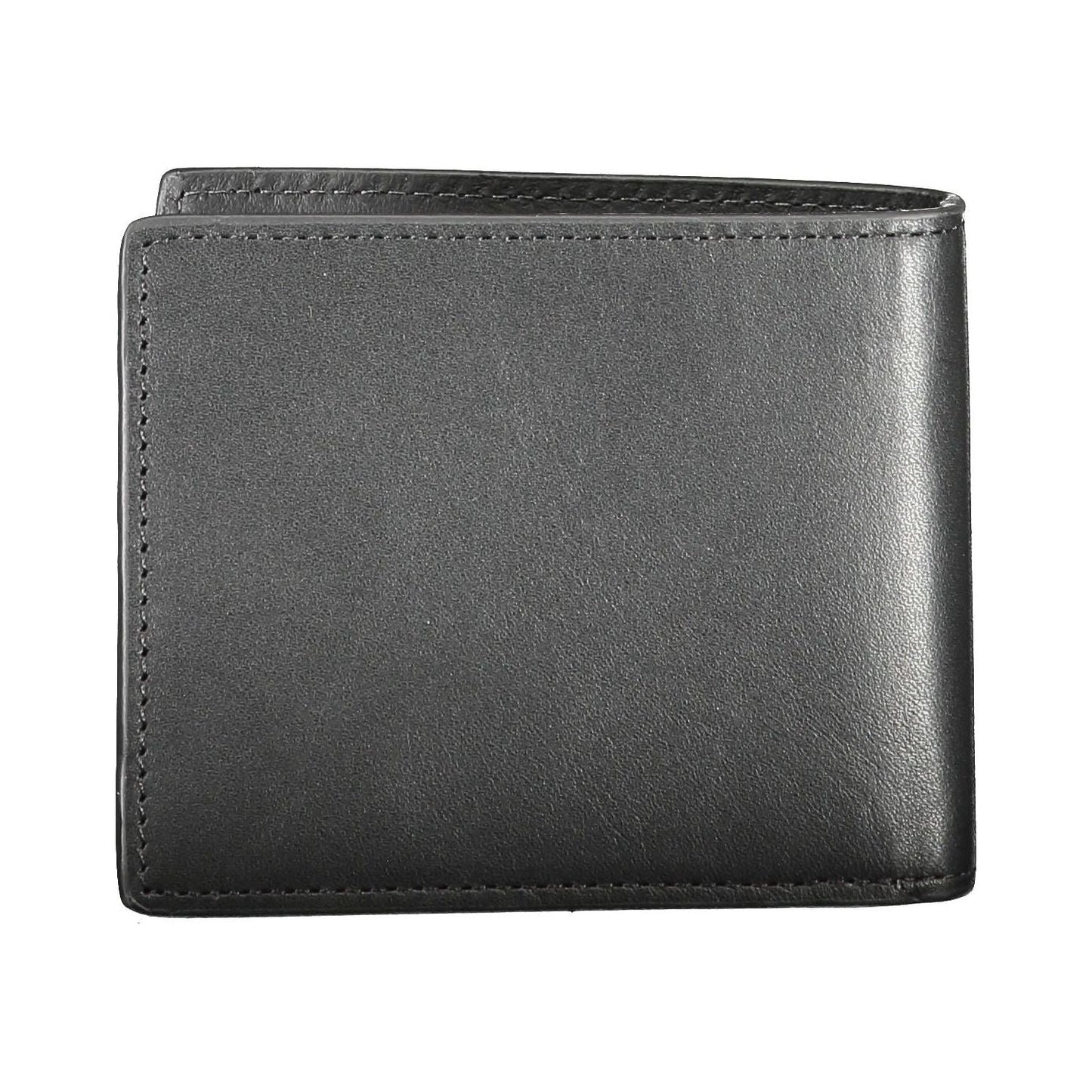 Tommy Hilfiger Black Leather Men Wallet Tommy Hilfiger